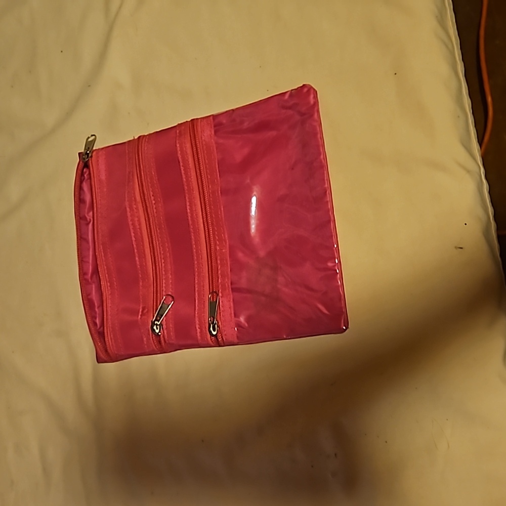 Pink pencil pouch